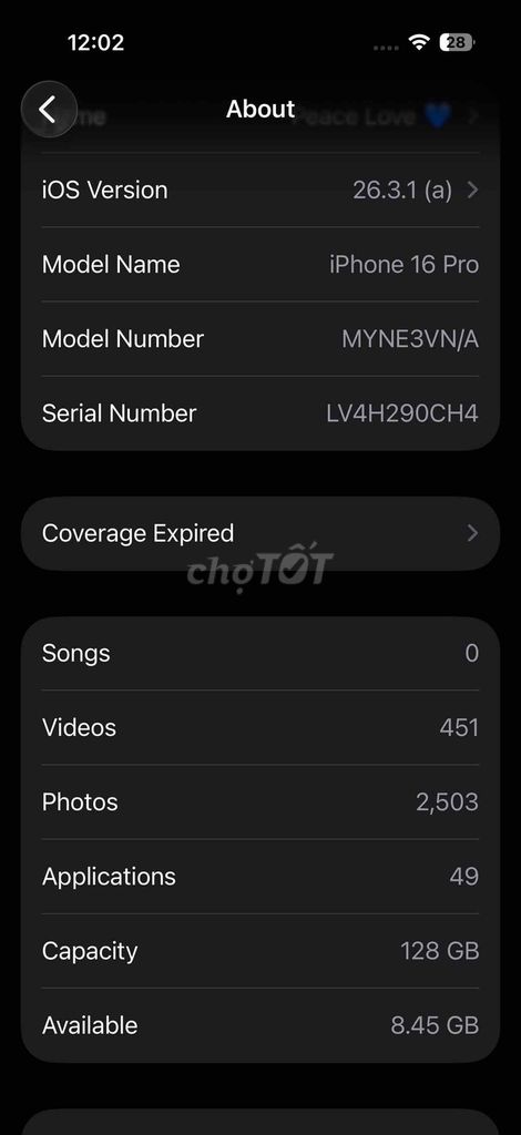 Apple iPhone 16 Pro 128GB Bạc 99%. Mua bán Điện thoại tại Quận Thanh Xuân Hà Nội được đăng bởi Mii Mi hình 1