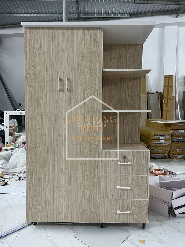 Tủ quần áo Nhựa Đài Loan 1m23 Vân gỗ 2 cánh. Mua bán Tủ, kệ gia đình tại Quận 11 Tp Hồ Chí Minh được đăng bởi NỘI THẤT HƯNG THỊNH hình 1