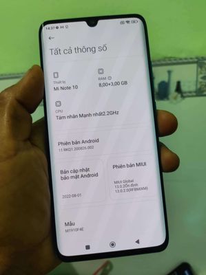 mi note 10 ram 8 128G zin keng. Mua bán Điện thoại tại Thị xã An Nhơn Bình Định được đăng bởi minh tôi