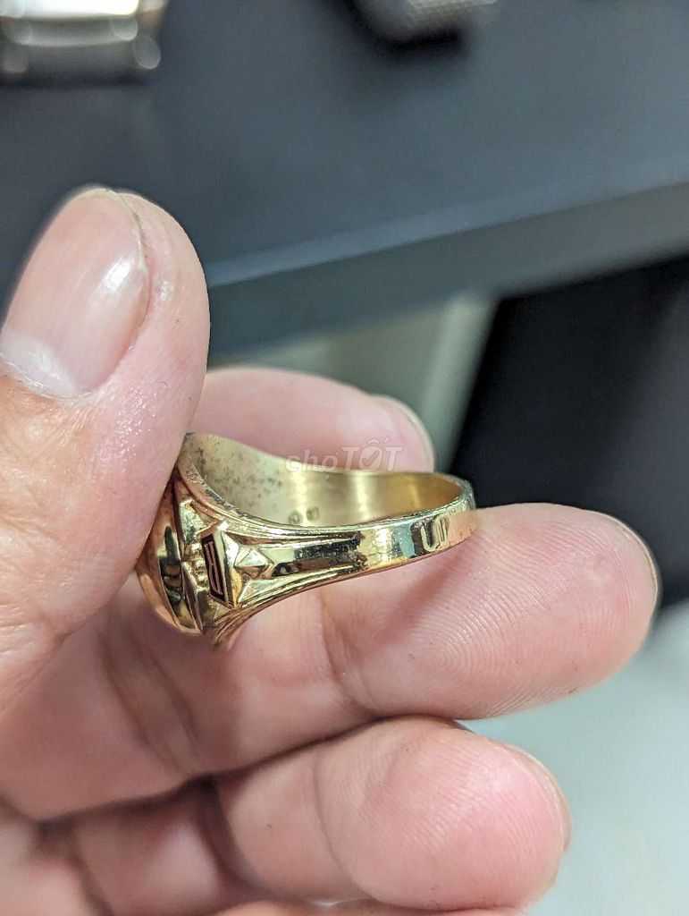 nhẫn mỹ size 19-19.5mm vàng non bao đep