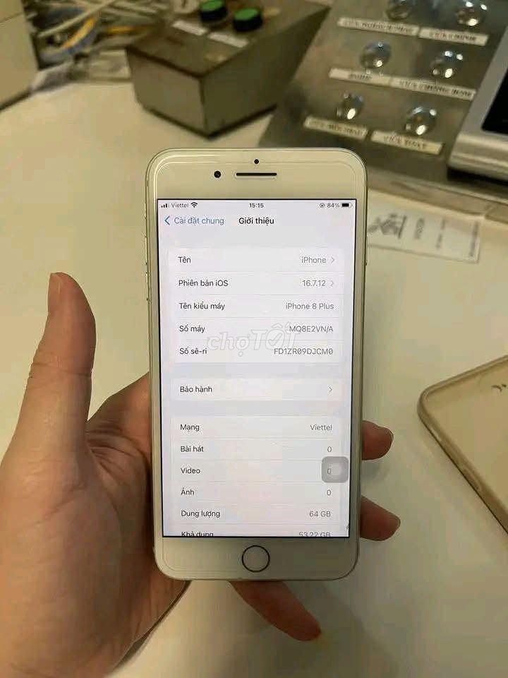 Apple iPhone 8 Plus 64GB Trắng. Mua bán Điện thoại tại Quận 5 Tp Hồ Chí Minh được đăng bởi Hội Đồ Điện Tử hình 1
