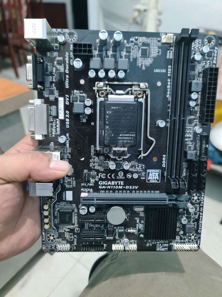 Bo mạch chủ Gigabyte GA-H110M-DS2V. Mua bán Linh kiện (RAM, Card...) tại Huyện Vĩnh Cửu Đồng Nai được đăng bởi anh Phong hình 1