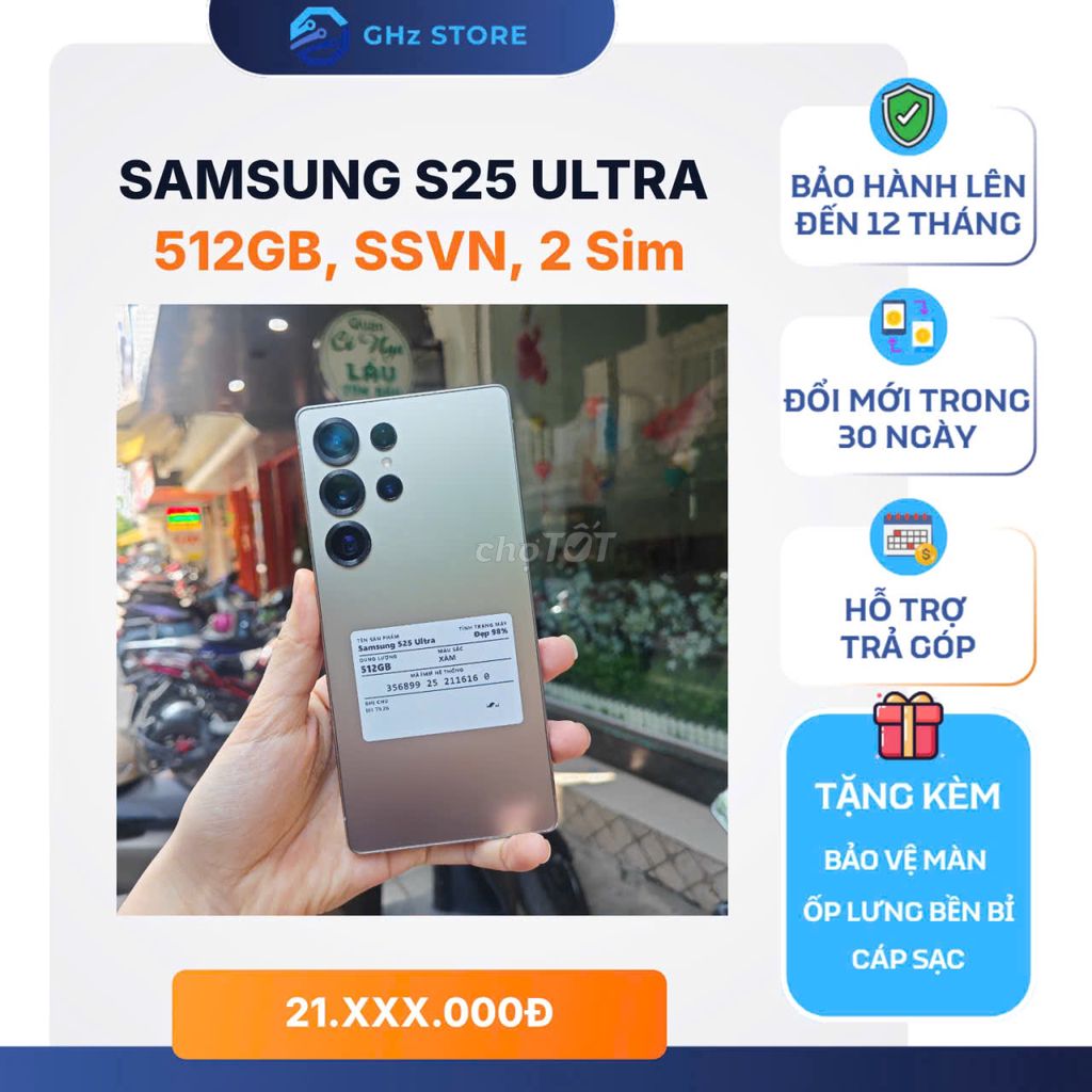 Samsung S25 Ultra 512GB Xám 2 Sim. Mua bán Điện thoại tại Quận Đống Đa Hà Nội được đăng bởi GHz STORE hình 1