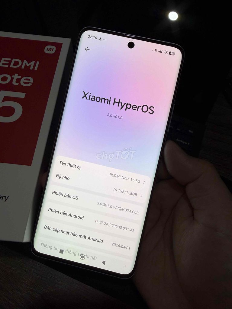 Xiaomi Redmi Note 15 5G 128GB Tím. Mua bán Điện thoại tại Quận Nam Từ Liêm Hà Nội được đăng bởi Nguyễn Quân hình 1