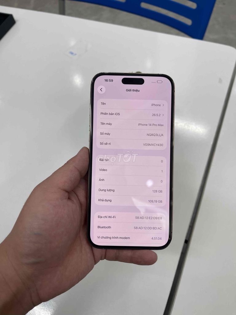 Apple iPhone 14 Pro Max 128GB Vàng Đã qua sử dụng. Mua bán Điện thoại tại Quận Cầu Giấy Hà Nội được đăng bởi Táo Zin Hà Nội hình 1