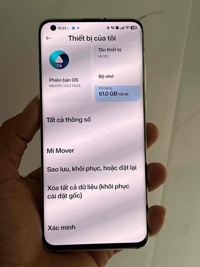 Xiaomi Mi 10S 8GB/128GB Trắng. Mua bán Điện thoại tại Huyện Bình Chánh Tp Hồ Chí Minh được đăng bởi Khôi Swatch hình 1