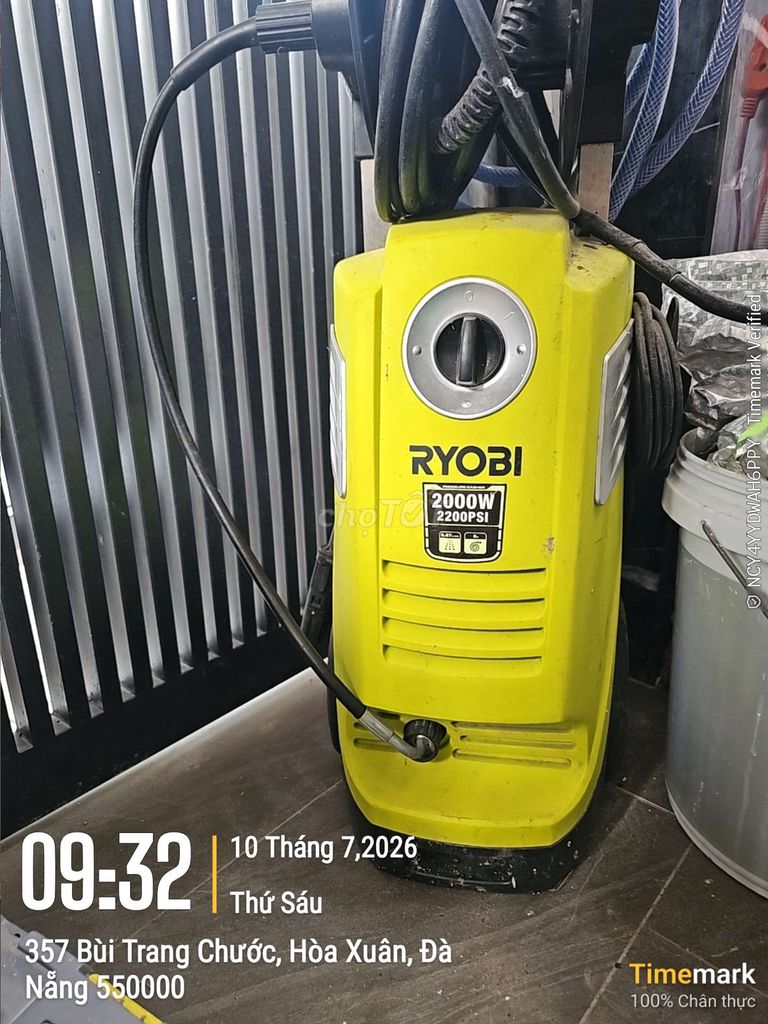 Máy rửa xe Ryobi Vàng 2000W 2200PSI. Mua bán Nội thất, đồ gia dụng khác tại Quận Cẩm Lệ Đà Nẵng được đăng bởi Audio Sưu Tầm hình 1