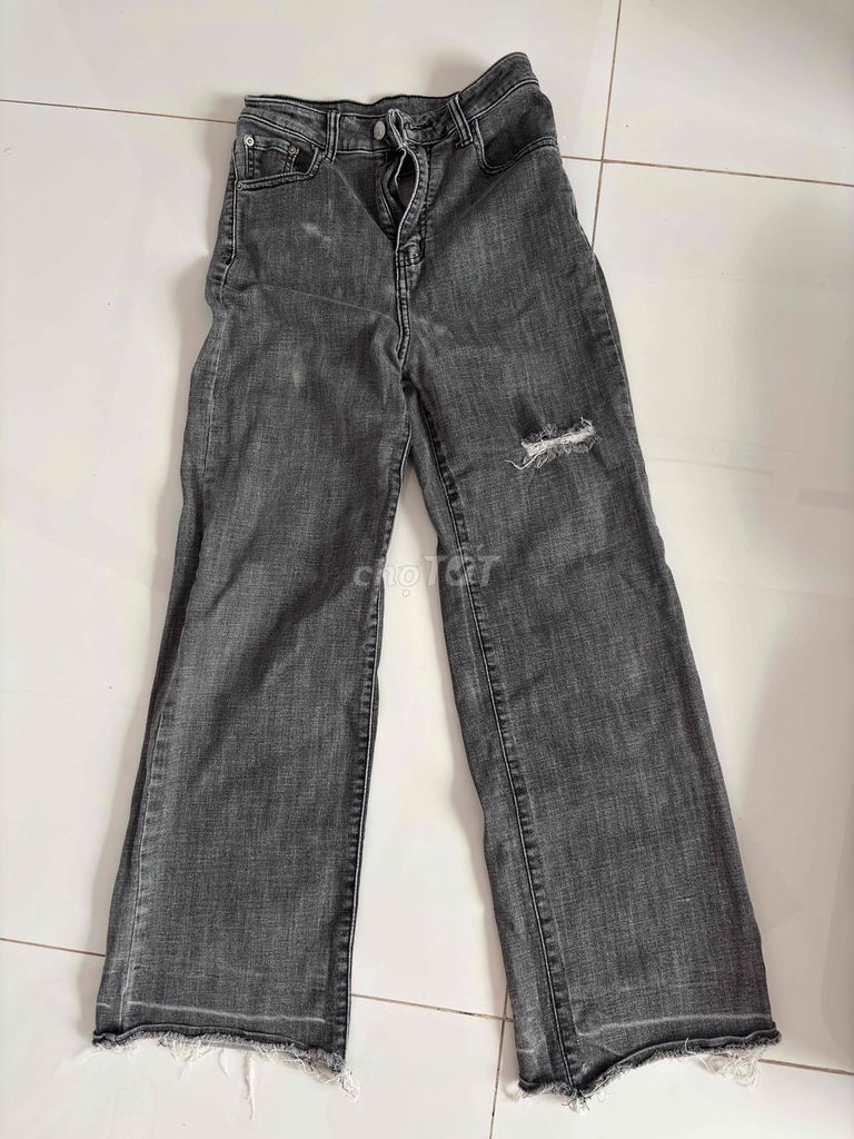 Quần jean nữ xám size S. Mua bán Quần áo tại Huyện Hàm Thuận Bắc Bình Thuận được đăng bởi Hà Thiên hình 1