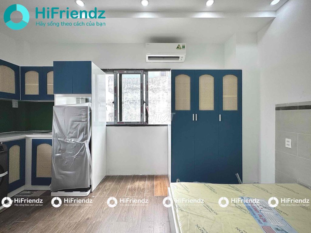 Studio full nội thất mới 100%,bancol rộng rãi thoáng mát vibe siêu đep