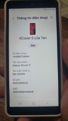 Bán Xcover5 ram4/64. Mua bán Điện thoại tại Thành phố Thuận An Bình Dương được đăng bởi Tran nga muoi
