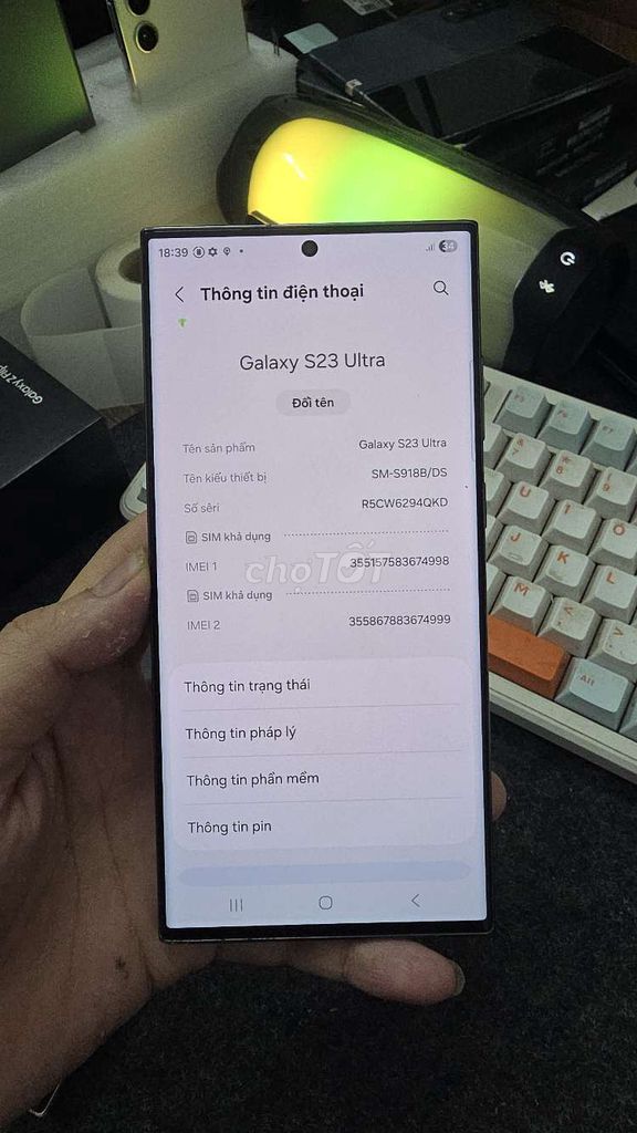 S23 Ultra 256GB đốm rêu siêu lành. Mua bán Điện thoại tại Quận Thanh Xuân Hà Nội được đăng bởi Shandp thanh xuân hình 1