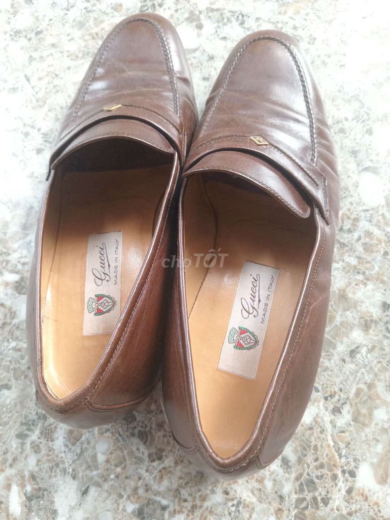 Giày lười  nam Gucci Da Nâu. Mua bán Giày dép tại Huyện Thanh Bình Đồng Tháp được đăng bởi Van Van hình 1