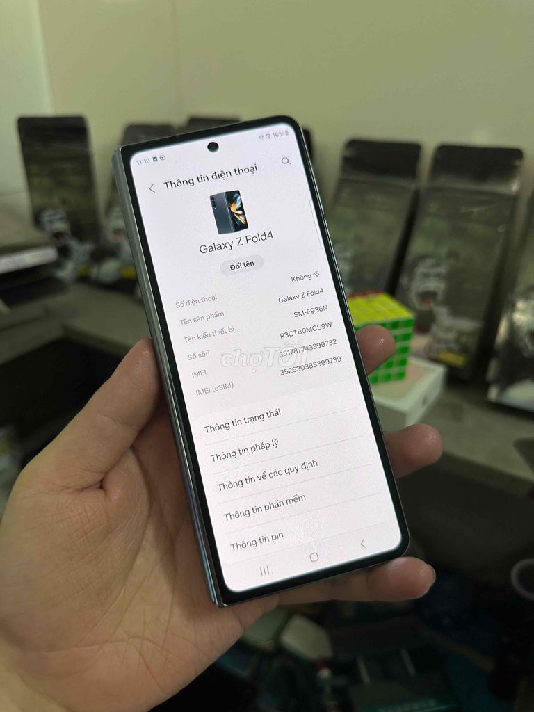 Samsung Galaxy Z Fold4 Xám. Mua bán Điện thoại tại Huyện Bình Chánh Tp Hồ Chí Minh được đăng bởi duy hình 1