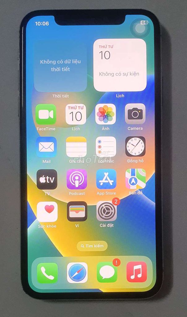 Apple iPhone X 64GB Trắng Mất Face ID. Mua bán Điện thoại tại Huyện Hóc Môn Tp Hồ Chí Minh được đăng bởi NGUYÊN VĂN GHI hình 1