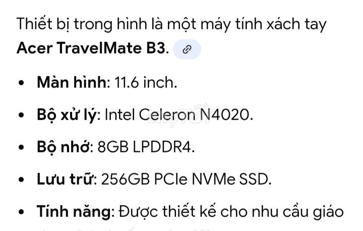 Acer TravelMate B3 11.6 inch. Mua bán Laptop tại Quận 12 Tp Hồ Chí Minh được đăng bởi Bùi quốc triển hình 1
