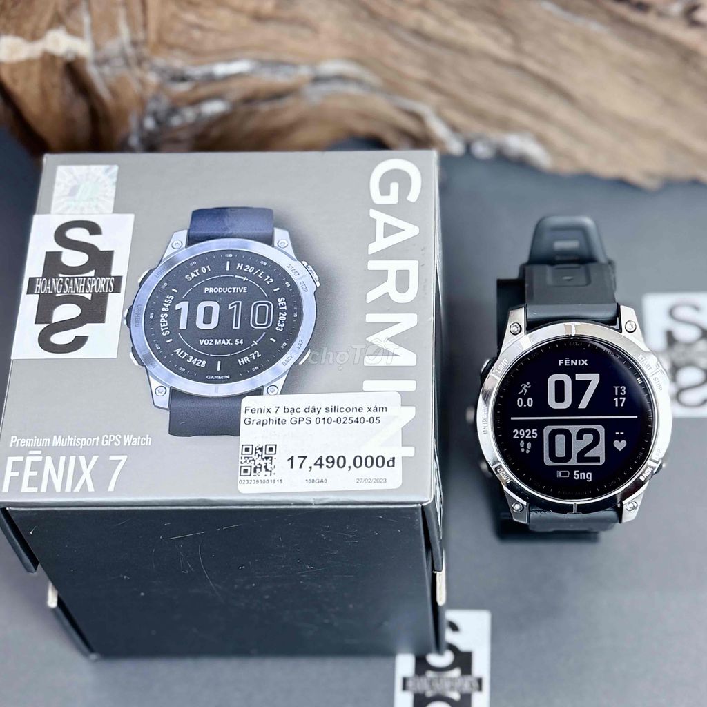 GARMIN FENIX 7 SILVER CHÍNH HÃNG FPT FULLBOX