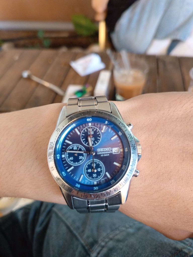 Đồng hồ Seiko 7T92-0DW0 Quartz Bạc Xanh. Mua bán Đồng hồ tại Quận 12 Tp Hồ Chí Minh được đăng bởi Tran Mr hình 1