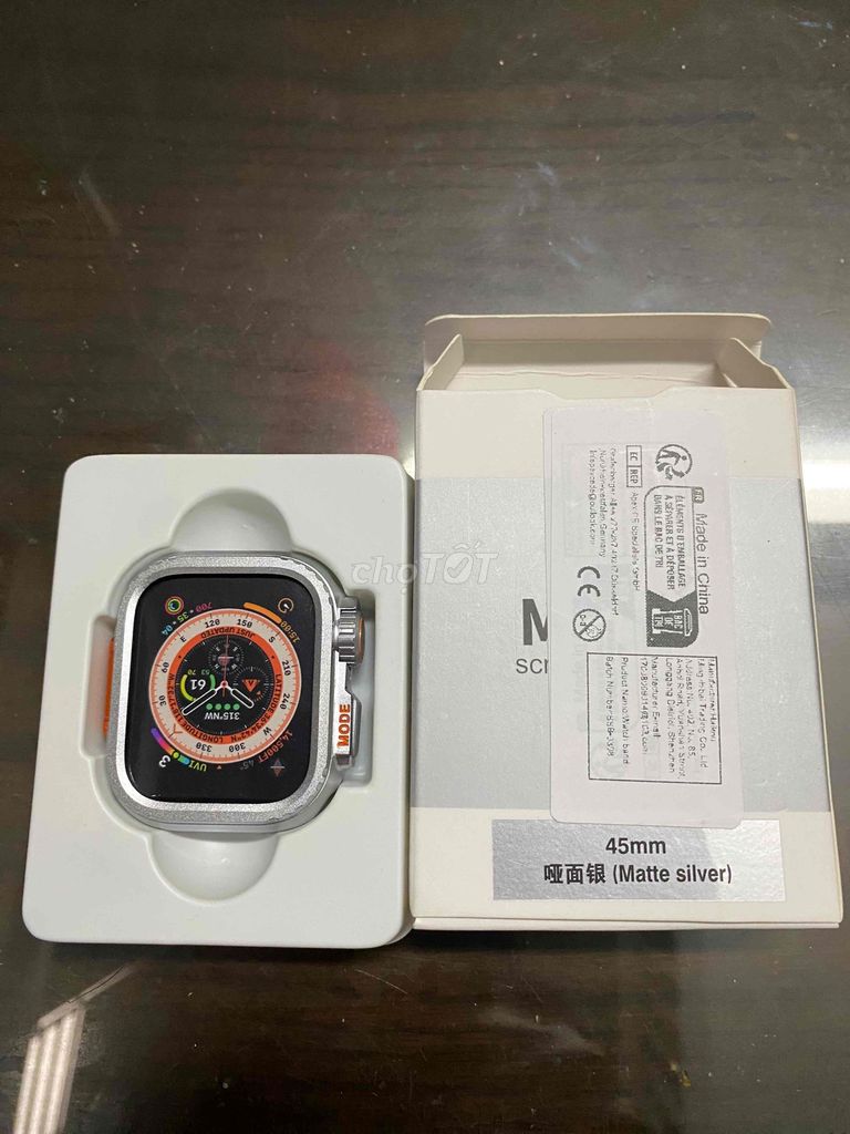 Ốp Apple Watch Kim loại Bạc nhám 45mm. Mua bán Thiết bị đeo thông minh tại Quận Tân Bình Tp Hồ Chí Minh được đăng bởi Khang hình 1