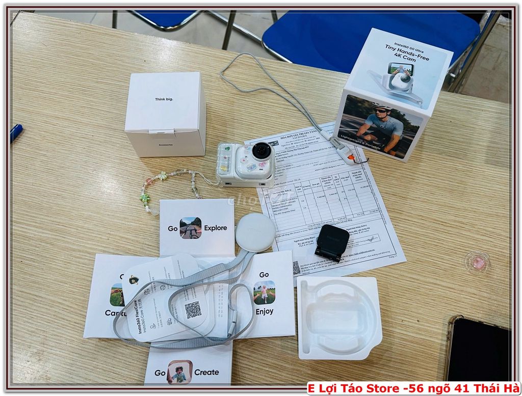 Máy quay Insta360 GO Ultra 4K Trắng BH 06/02/2027. Mua bán Máy ảnh, Máy quay tại Quận Đống Đa Hà Nội được đăng bởi Nguyễn Tiến Lợi hình 1