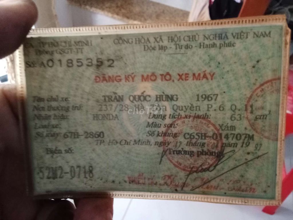 Honda xe cổ Cub 65 zin nhật cavec bstp. Mua bán Xe máy tại Quận Bình Thạnh Tp Hồ Chí Minh được đăng bởi A Hùng hình 6