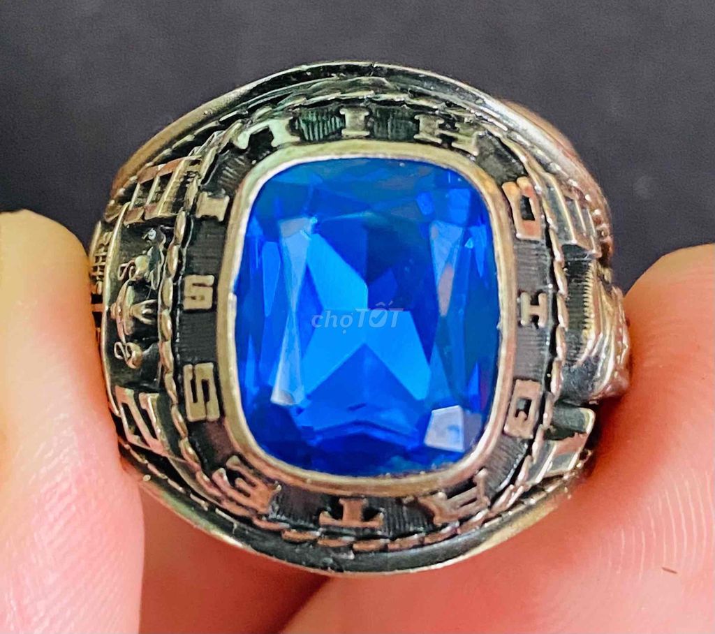 Nhẫn Mỹ Paladi Bá Cấm Xanh 1982. Mua bán Đồ sưu tầm, đồ cổ tại Quận 4 Tp Hồ Chí Minh được đăng bởi Thắng Nguyễn hình 1