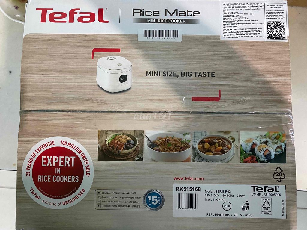 Nồi cơm điện tử Tefal Rice Mate Mini 0.7L