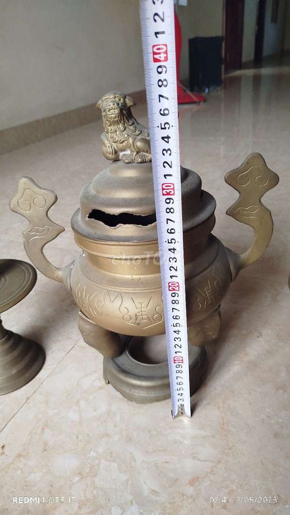 Bộ đồ thờ cúng Đồng Vàng đồng. Mua bán Đồ sưu tầm, đồ cổ tại Thành phố Thanh Hóa Thanh Hóa được đăng bởi Bách hình 1