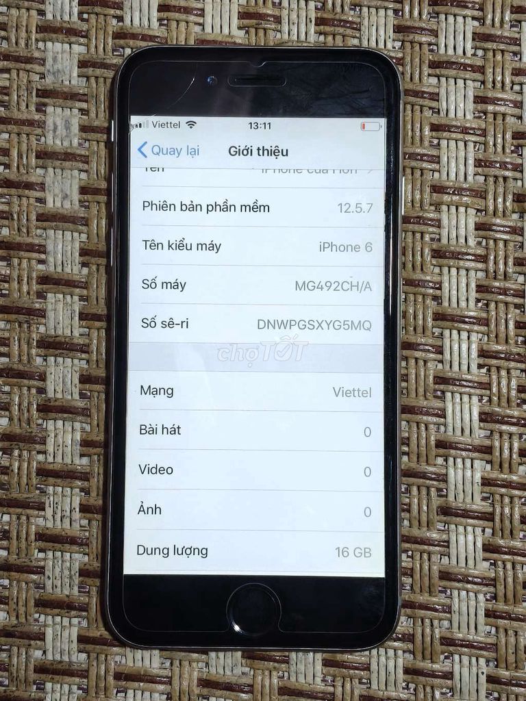 iPhone 6 16GB Bạc. Mua bán Điện thoại tại Huyện Châu Thành Bến Tre được đăng bởi Hon Huynh hình 1