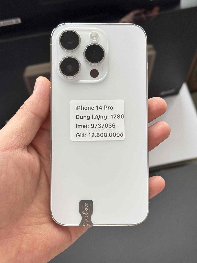 iPhone14Pro128GBTrắng máy siêu đẹp full chức năng. Mua bán Điện thoại tại Thành phố Buôn Ma Thuột Đắk Lắk được đăng bởi Nguyễn Hoàng hình 1