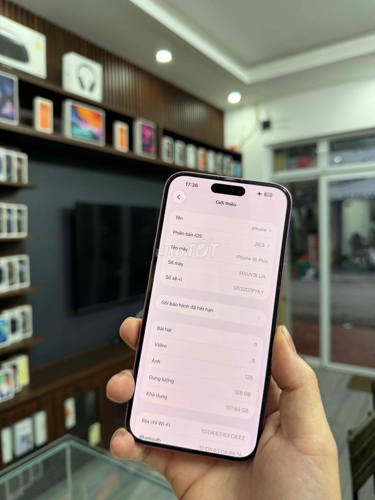 16 Plus 128GB pink 99% pin 100 lock cnc độ enid. Mua bán Điện thoại tại Quận Cầu Giấy Hà Nội được đăng bởi Luyệnnn hình 1