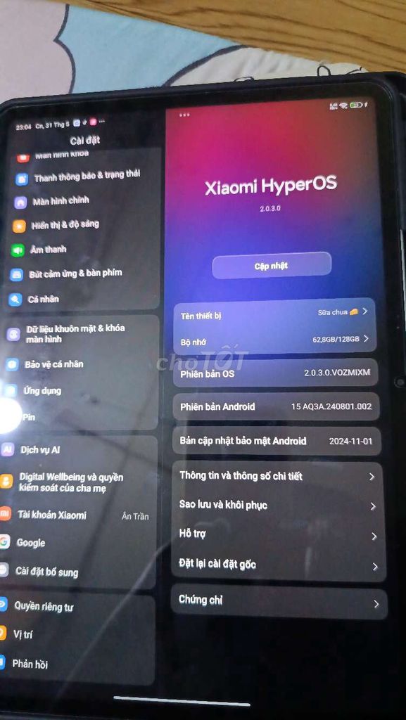 Xiaomi Pad 7 8GB/128GB. Mua bán Máy tính bảng tại Quận 8 Tp Hồ Chí Minh được đăng bởi Nhi hình 1