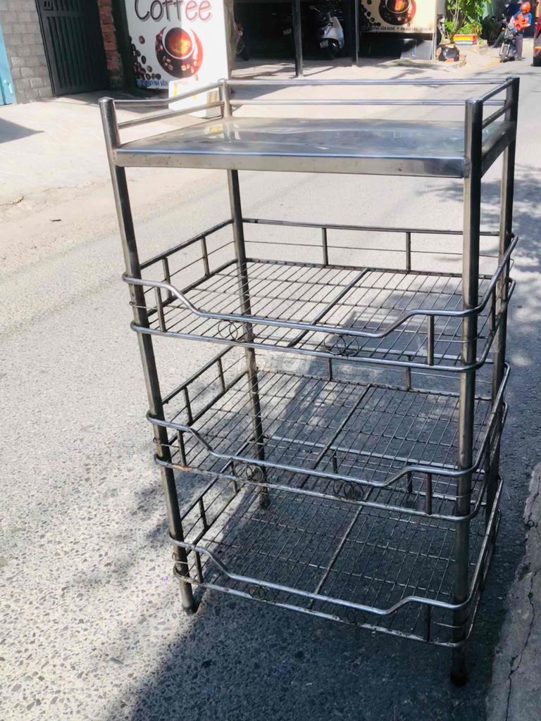 Kệ Inox 4 tầng 56x38x100cm Bạc. Mua bán Tủ, kệ gia đình tại Quận Tân Bình Tp Hồ Chí Minh được đăng bởi SHOP HÀNG CHẤT LƯỢNG GIÁ TỐT hình 1