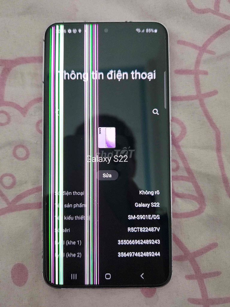 Samsung galaxy S22 8/128 Bản Việt sọc màn Zin.. Mua bán Điện thoại tại Thị xã Phổ Yên Thái Nguyên được đăng bởi Hùng hình 1