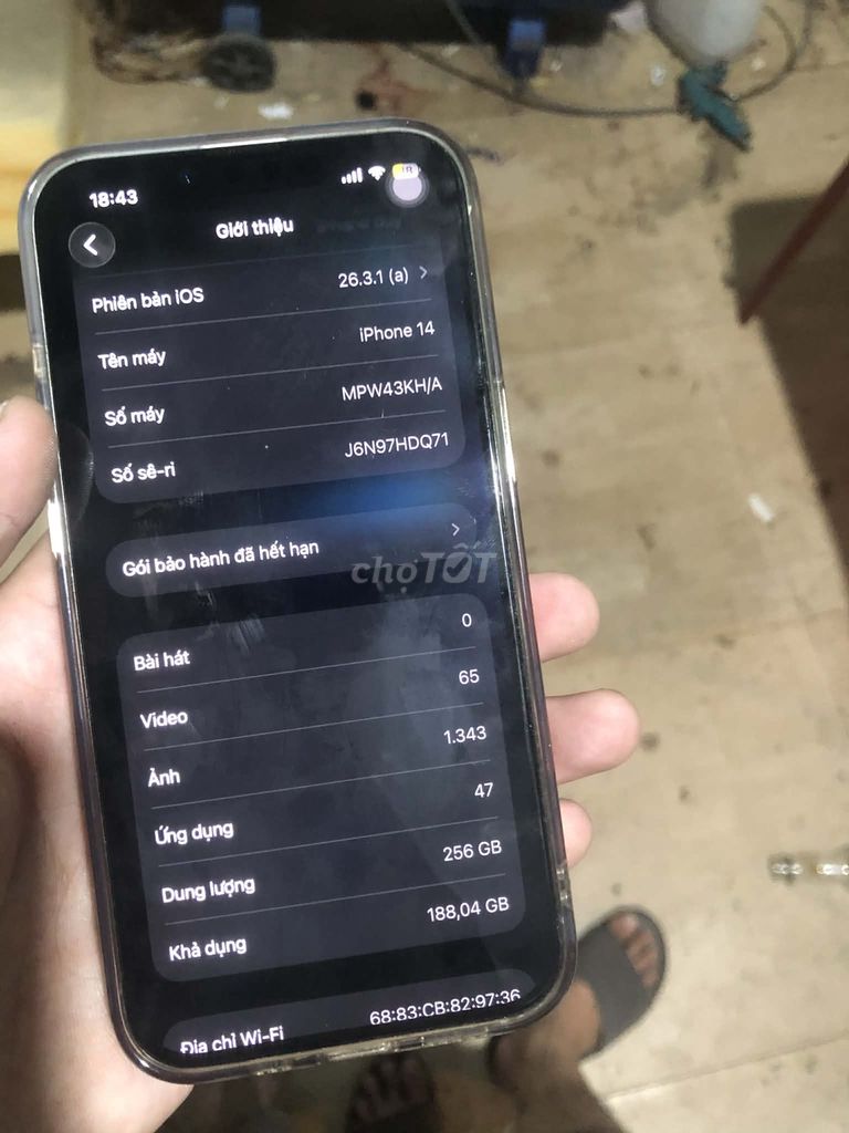 Apple iPhone 14 256GB Trắng Đã sử dụng. Mua bán Điện thoại tại Quận Liên Chiểu Đà Nẵng được đăng bởi Duy Trương Văn hình 1