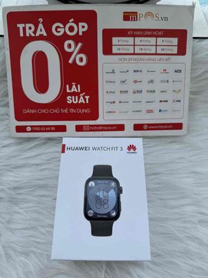 Huawei Watch Fit 3 Black New sael