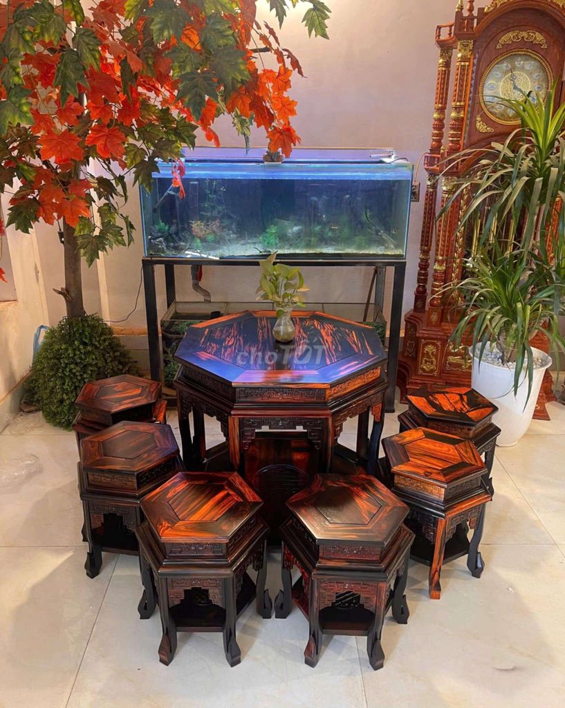 Bộ bàn ghế gỗ thủ công. Mua bán Bàn ghế tại Thành phố Thuận An Bình Dương được đăng bởi Thuongnguyen hình 1
