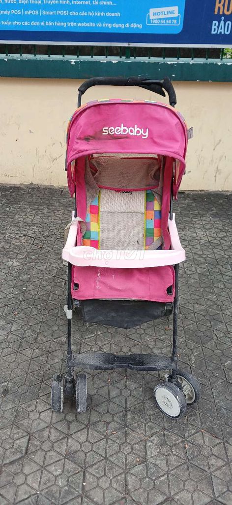 Xe đẩy Seebaby Hồng Khung kim loại vải. Mua bán Mẹ và bé tại Quận Tân Bình Tp Hồ Chí Minh được đăng bởi Bảo Trân hình 1