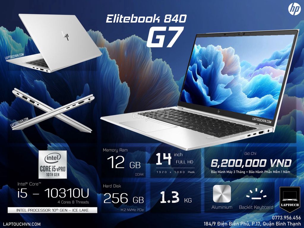 HP EliteBook 840 G7. Mua bán Laptop tại Quận Bình Thạnh Tp Hồ Chí Minh được đăng bởi Cửa Hàng Máy Tính Laptouch VN hình 1