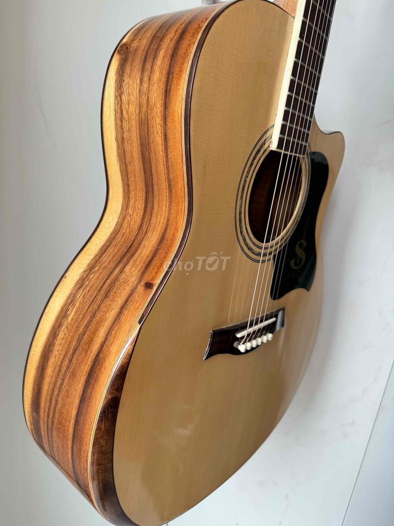 Đàn guitar acoustic S-Việt Gỗ Nâu. Mua bán Nhạc cụ tại Thành phố Thủ Đức Tp Hồ Chí Minh được đăng bởi Lê Vinh hình 1