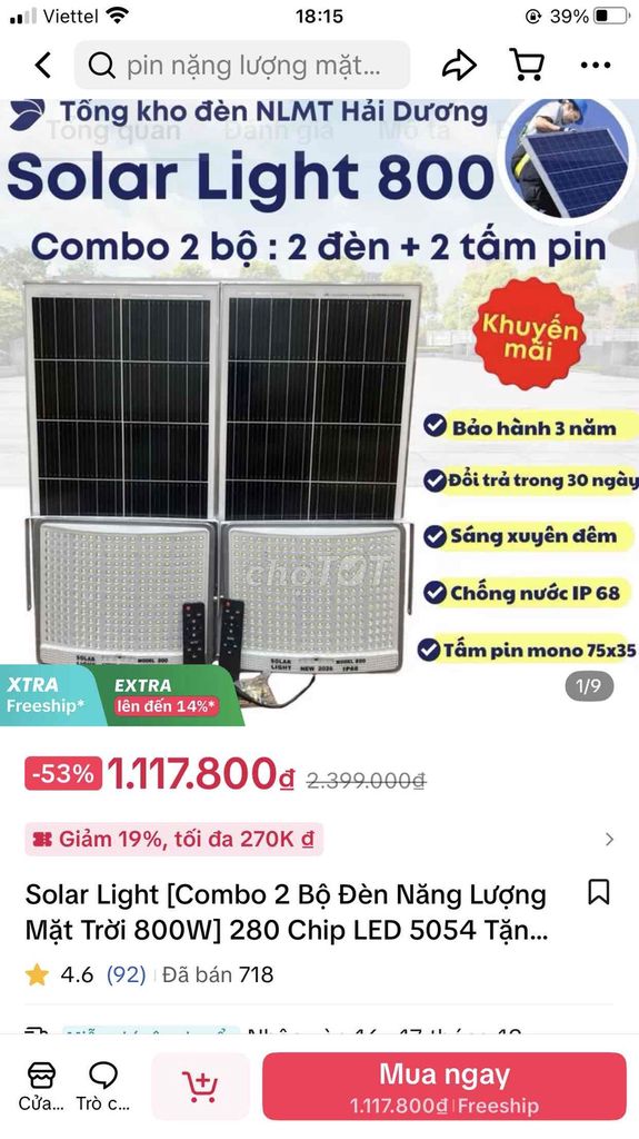 Đèn năng lượng mặt trời Solar Light 800W. Mua bán Đèn tại Huyện Củ Chi Tp Hồ Chí Minh được đăng bởi Trong Huu hình 1