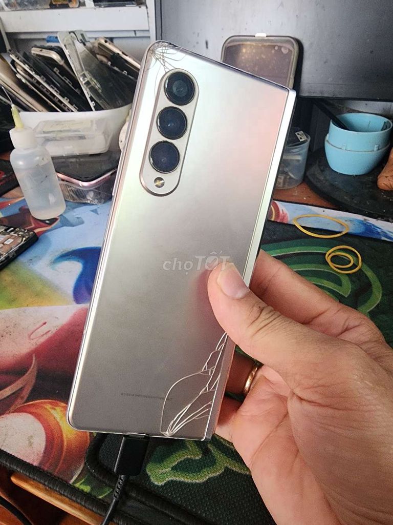 Samsung Z Fold 3 512GB Bạc Hư màn. Mua bán Điện thoại tại Thành phố Huế Thừa Thiên Huế được đăng bởi Minh Hoàng hình 1