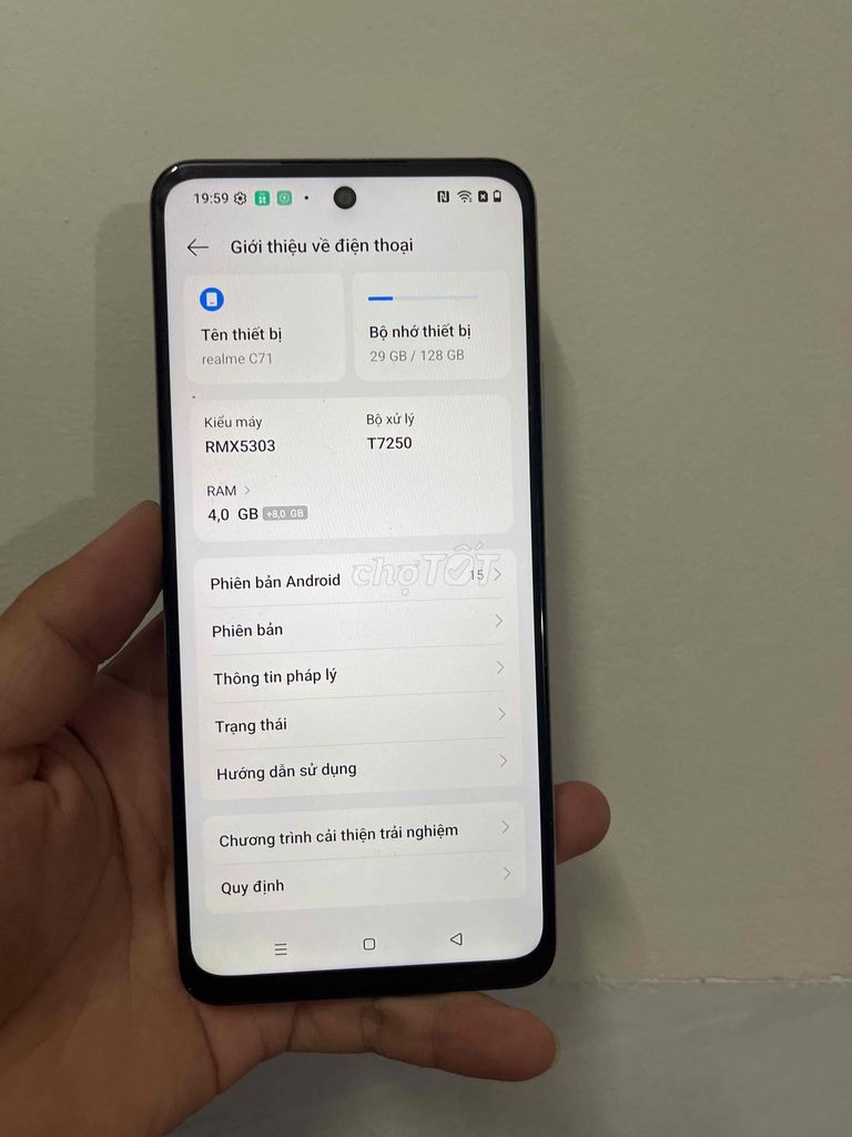 Realme C71 4GB/128GB Bạc. Mua bán Điện thoại tại Huyện Hóc Môn Tp Hồ Chí Minh được đăng bởi thắng mobile hình 1