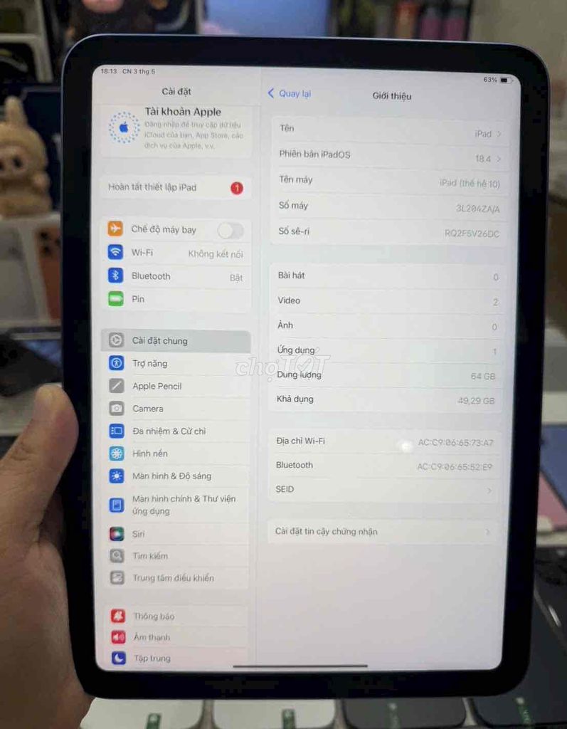 Apple iPad Gen 10 64GB Xanh. Mua bán Máy tính bảng tại undefined Tp Hồ Chí Minh được đăng bởi TÁO UY TÍN CHUYÊN SỈ LẺ IPHONE IPAD TUYỂN CTV hình 1