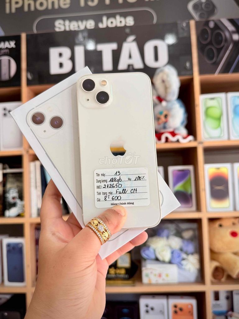 Apple iPhone 13 128GB Trắng. Mua bán Điện thoại tại Thành phố Long Xuyên An Giang được đăng bởi Bi Táo Store hình 1