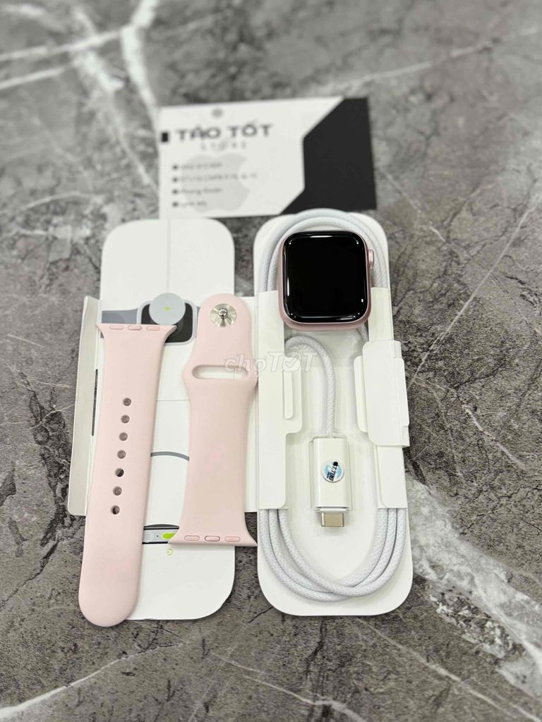 Apple wacth Sr9 41 hồng 98% pin 100% đủ pk zin