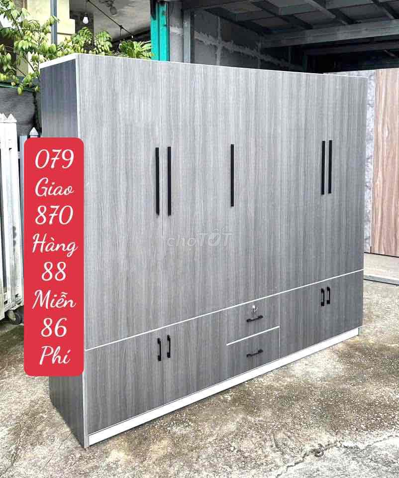 tủ áo cánh mở_tủ 5 cánh mở 1m8x 2m