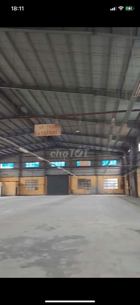 Cho thuê kho xưởng KCN Tân Tạo, Bình Tân kv: 3.000m2, xưởng : 2.200m2