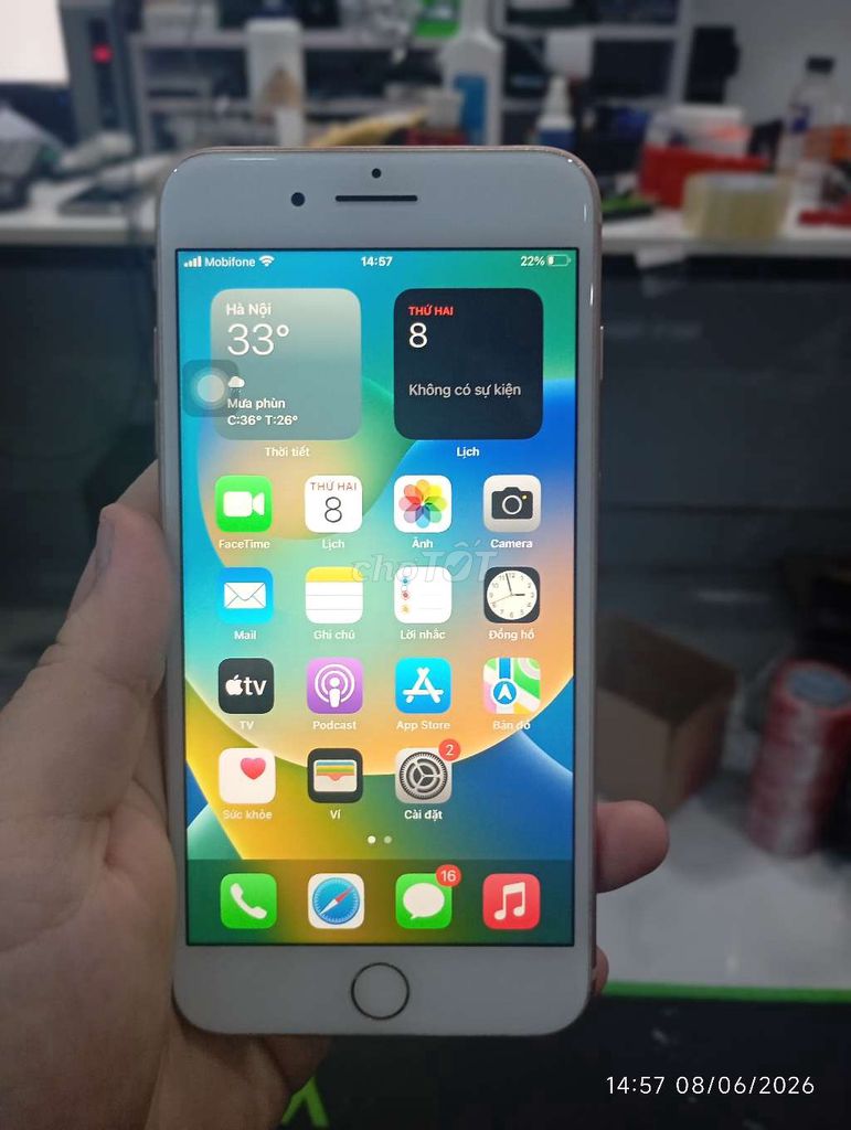 Apple iPhone 8 Plus 64GB Vàng hồng Như mới. Mua bán Điện thoại tại Quận Bình Tân Tp Hồ Chí Minh được đăng bởi Chauthanhcong Nguyen hình 1