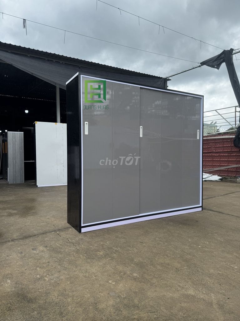Tủ quần áo Nhựa Đài Loan Xám 1m8x2m . Mua bán Tủ, kệ gia đình tại Thành phố Thủ Đức Tp Hồ Chí Minh được đăng bởi Nội Thất Quang Hùng hình 1