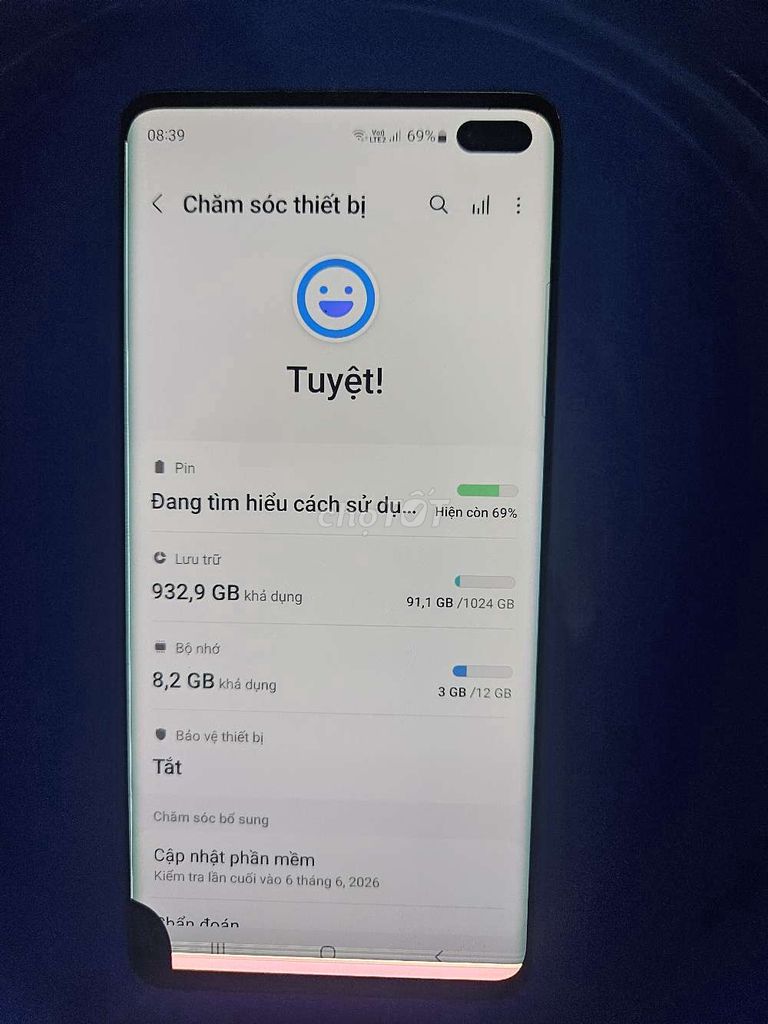 Samsung S10 Plus ssvn rom 1TB lưu trữ tối đa. Mua bán Điện thoại tại Quận Nam Từ Liêm Hà Nội được đăng bởi duong hình 1